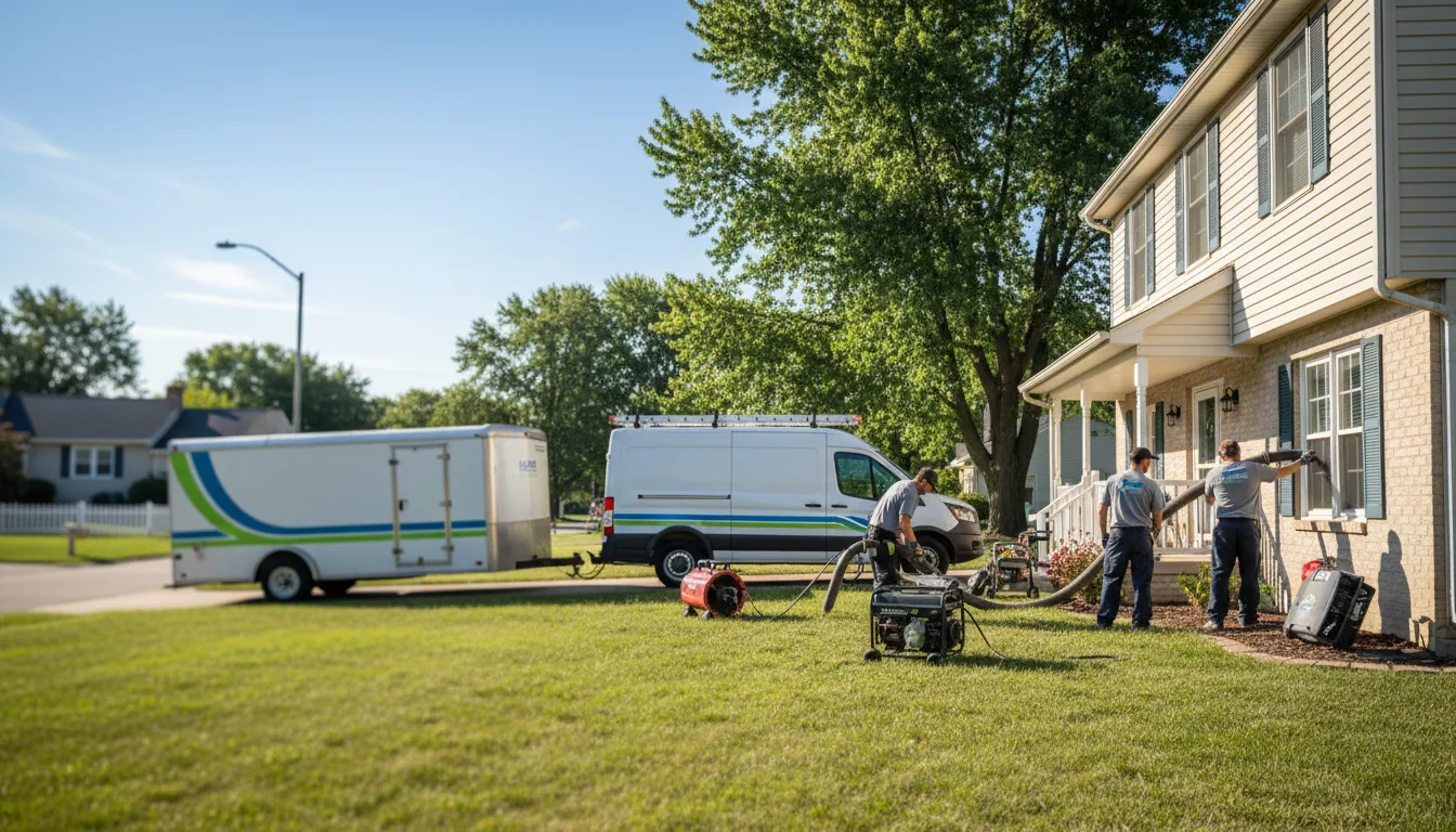 Flooded Basement Restoration And Cleanup With Repair in Waterford, WI near me